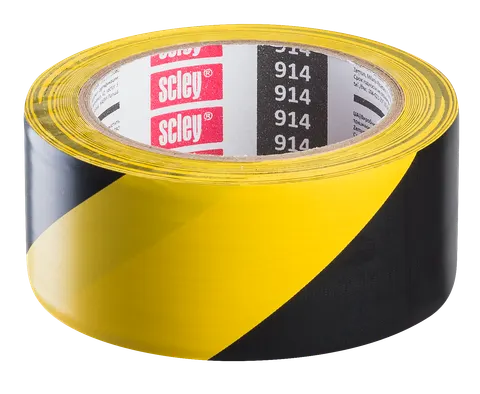 SCLEY Taśma ostrzegawcza 48mm x 33m żółto-czarna