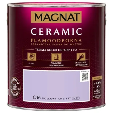 Farba ceramiczna Magnat Ceramic fiolkowy ametyst C36 2.5L