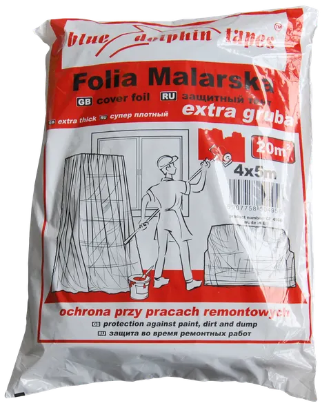 BLUE DOLPHIN Folia malarska Extra Gruba 4mx5m