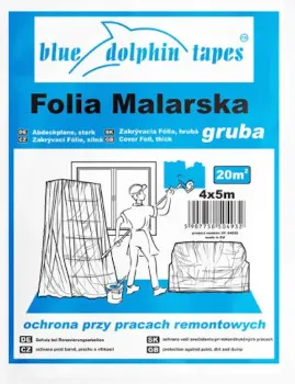 BLUE DOLPHIN Folia malarska Gruba 4x5m