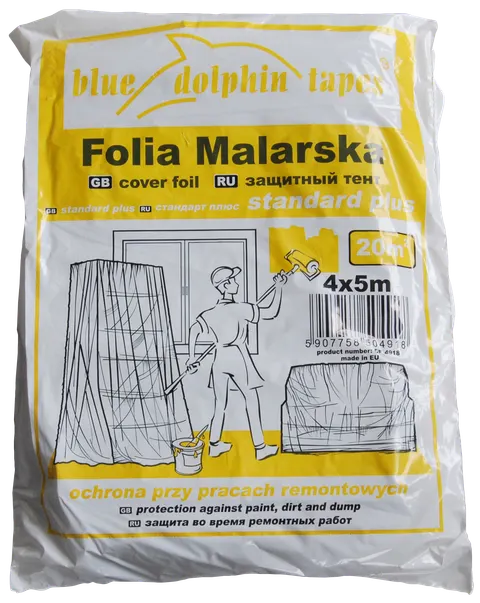 BLUE DOLPHIN Folia malarska Standard Plus 4mx5m