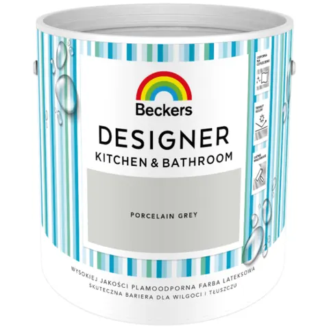BECKERS Designer Kitchen & Bathroom Porcelain Grey 2,5L