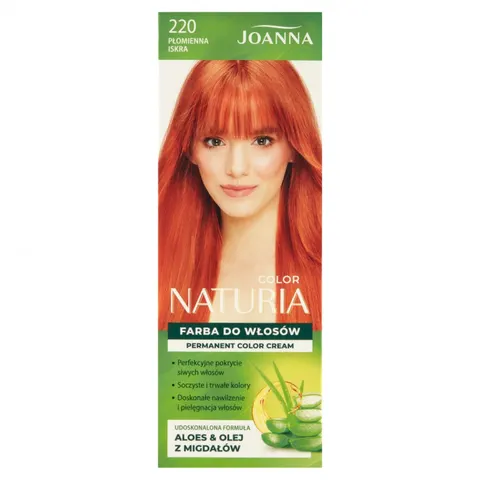 JOANNA NATURIA COLOR Farba do włosów 220 PŁOMIENNA ISKRA