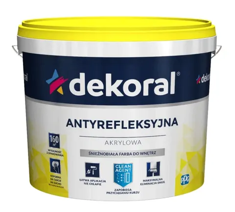 DEKORAL Polinak Plus farba akrylowa biała 1L