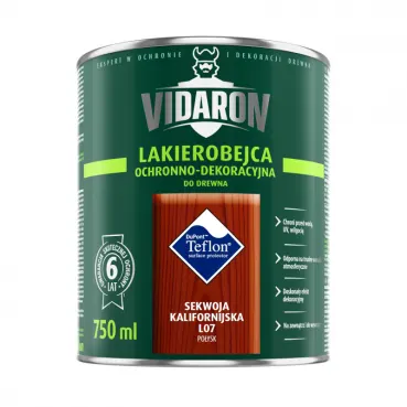 VIDARON LAKIEROBEJCA DO DREWNA L08 PALISANDER KRÓLEWSKI 0,75L