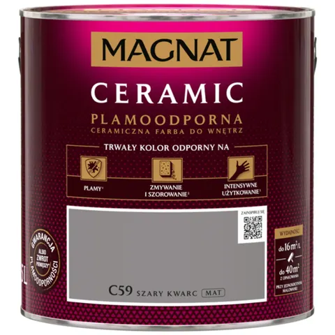 MAGNAT Ceramic Farba ceramiczna szary kwarc C59 2,5L