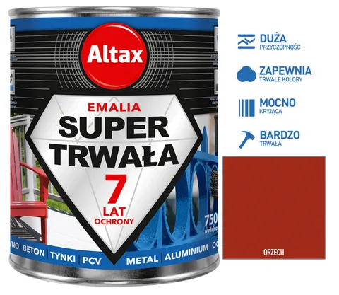 Altax Super Trwała Emalia 750ml Orzech