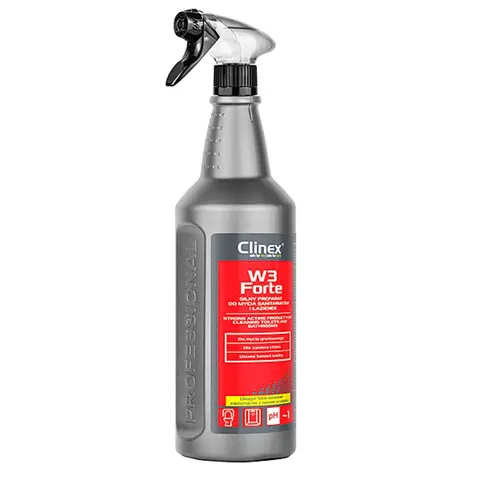 Silny preparat do mycia sanitariatów i łazienek W3 Forte 1L Clinex