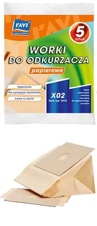 Worek do odkurzacza papierowy Worki ZELMER X02 Sam TYP1010 RAVI 5 szt.