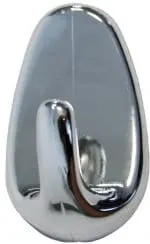 BISK Wieszak samoprzylepny metal 2 szt. chrom