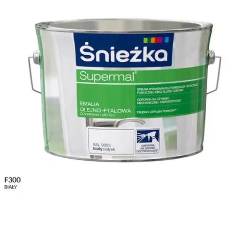 Emalia Olejno-Ftalowa Śnieżka Supermal biały połysk 2,5 l