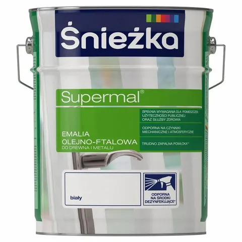 ŚNIEŻKA Supermal Emalia biały połysk 10L