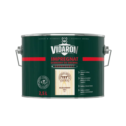 VIDARON Impregnat gruntujący bezbarwny V01 2,5L