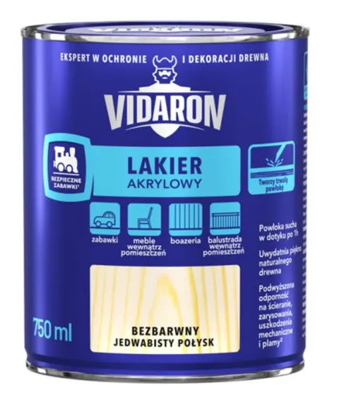 VIDARON Lakier akrylowy bezbarwny 0,4L