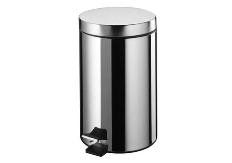 BISK Kosz na pedał 3 l basic chrom