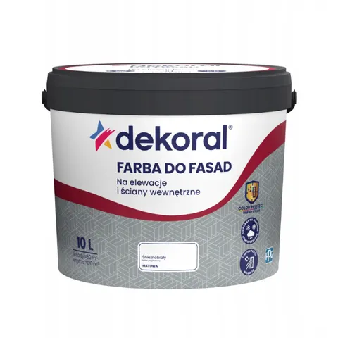 DEKORAL Farba akrylowa do fasad biały 10L
