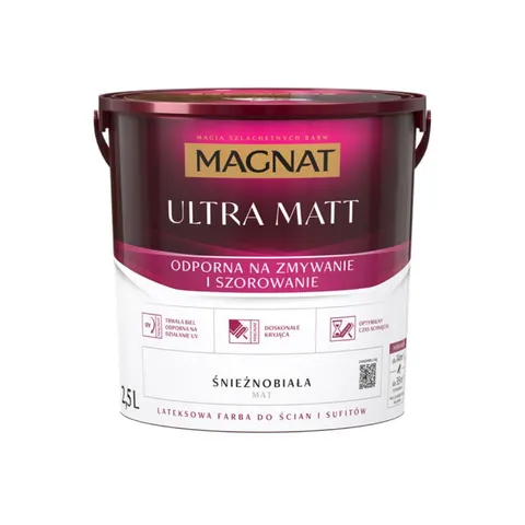 MAGNAT Ultra Matt Farba lateksowa biała 2,5L