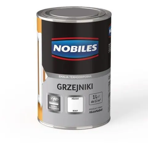 Farba do grzejników Nobiles biały półmat 1L