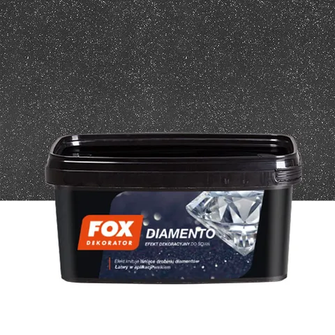 FOX FARBA dekoracyjna DIAMENTO, CARBON kolor 0007 1L