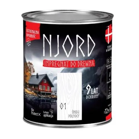 NJORD Impregnat do drewna - śniegi północy 0,75L