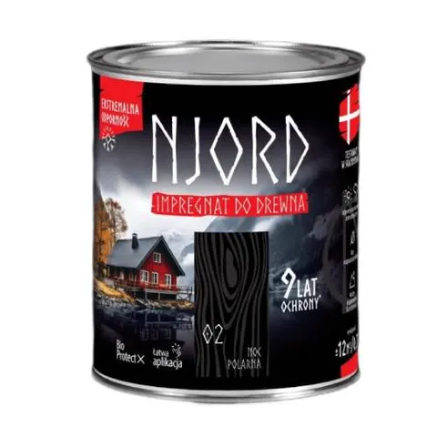 NJORD Impregnat do drewna - noc polarna 0,75L