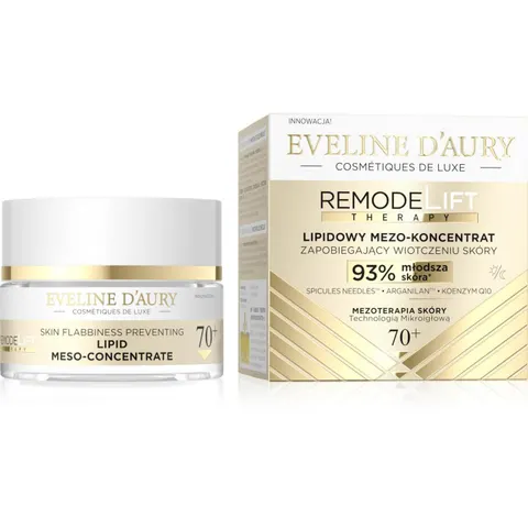 EVELINE D’Aury RemodeLift Therapy Lipidowy krem do twarzy mezo-koncentrat 70+, 50 ml