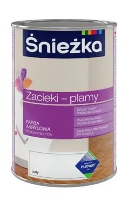 ŚNIEŻKA Farba zacieki i plamy biały 0,4l