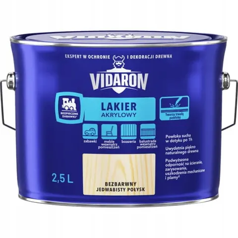VIDARON Lakier akrylowy bezbarwny 2,5L