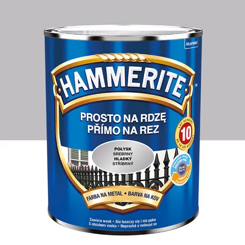 HAMMERITE Farba na rdzę Połysk Srebrny 0,7L