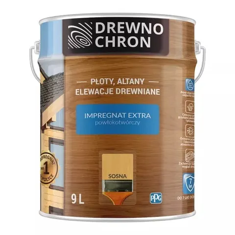 Drewnochron Impregnat Extra Powłokotwórczy Sosna 9l