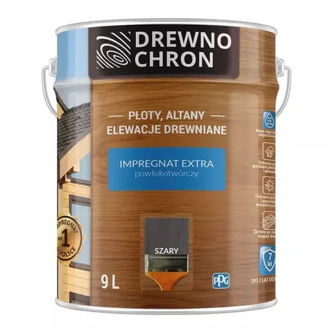 Drewnochron Extra Impregnat 9L Szary