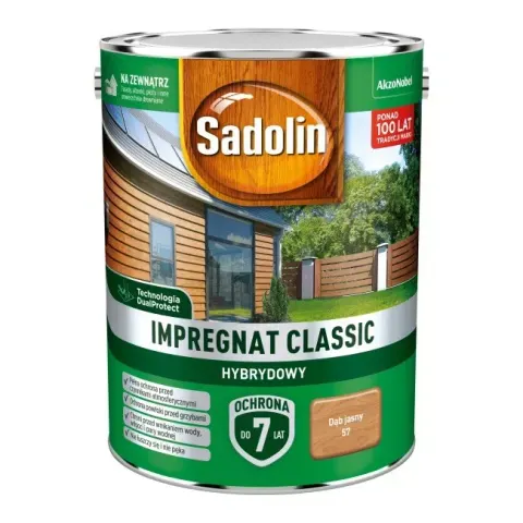 Sadolin Impregnat Classic Hybrydowy Dąb Jasny 4,5L