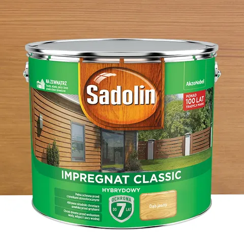Sadolin Impregnat Classic Hybrydowy Dąb Jasny 9L