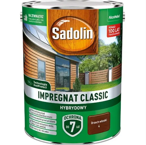 Sadolin Impregnat Classic Hybrydowy Orzech Wloski 4,5L