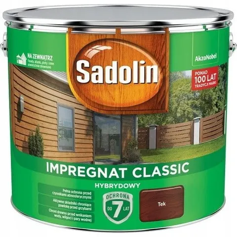 Sadolin Impregnat Classic Hybrydowy Tek 9L
