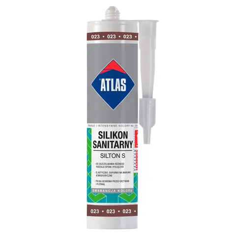 Silikon Atlas Silton S 023 brązowy 280 ml