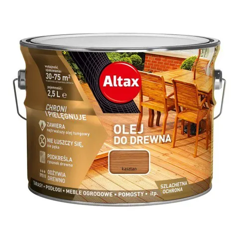 ALTAX Olej do drewna - kasztan 2,5 l