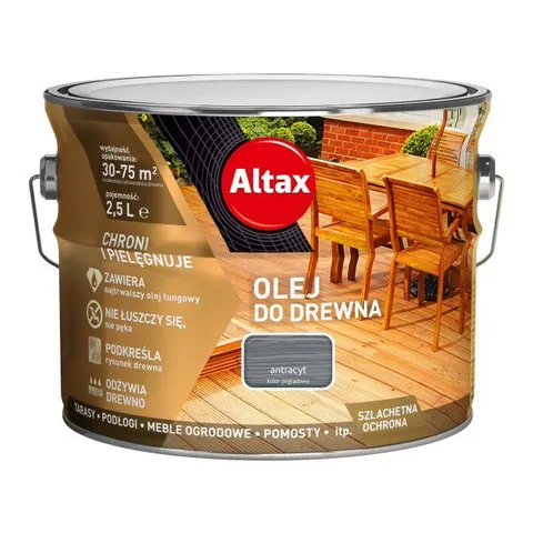 ALTAX Olej do drewna antracyt 2,5L