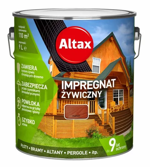 ALTAX Impregnat żywiczny 9L mahoń