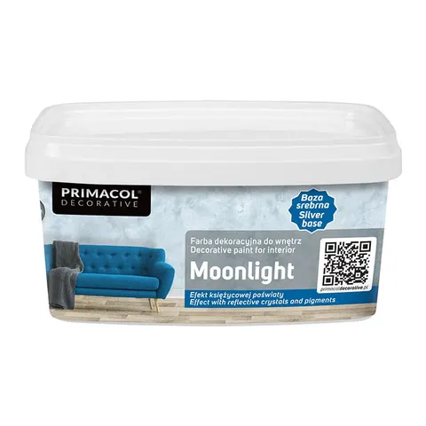 Primacol Farba dekoracyjna Moonlight 1l baza srebrna