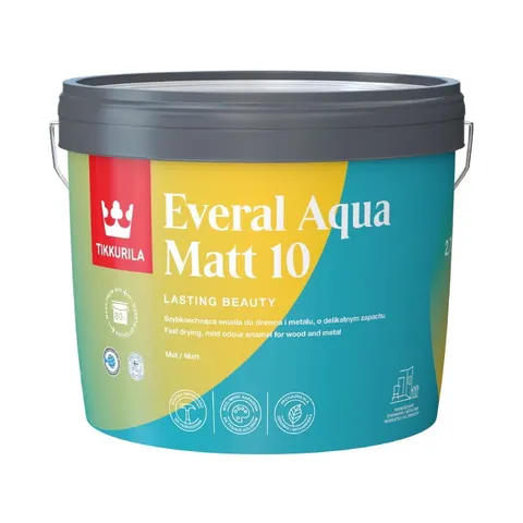 Emalia Akrylowa Tikkurila Everal Aqua Matt 10 Baza A 2,7L