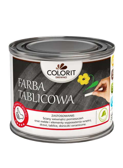 Colorit Farba Tablicowa Czarny 500ml