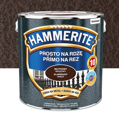HAMMERITE Farba na rdzę Młotkowy Brązowy 2,5L