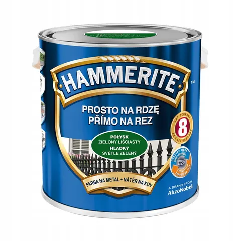 HAMMERITE Farba na rdzę Połysk Zielony Liściasty 2,5L