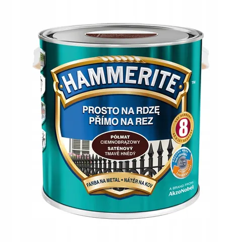 HAMMERITE Farba na rdzę Półmat Ciemnobrązowy 2,5L