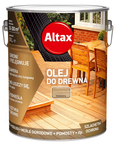 Altax Olej do Drewna Bezbarwny 10L