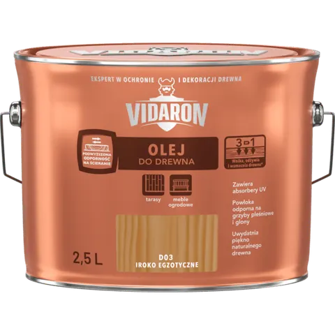 VIDARON Olej do Drewna Iroko Egzotyczne D03 2,5L