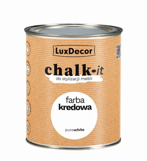 LuxDecor Farba Kredowa Chalk-It Pure White 0,75 L