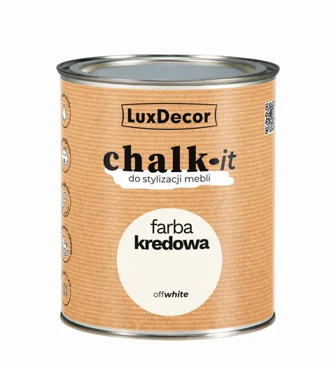 LuxDecor Farba Kredowa Chalk-It Offwhite 0,75 L