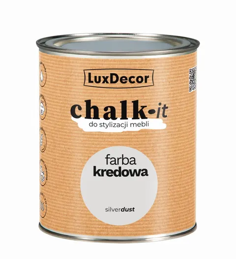 LuxDecor Farba Kredowa Chalk-It Silver Dust 0,75L